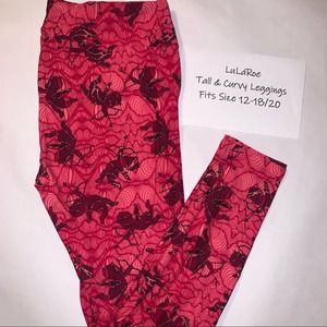 LuLaRoe Tall & Curvy Valentine's Leggings